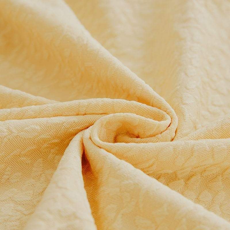 housse élégante salon jaune