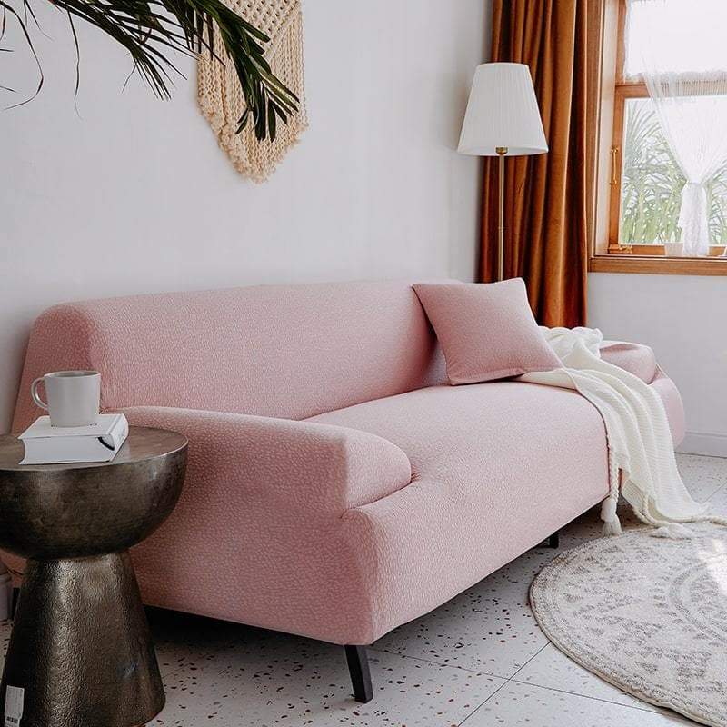 housse extensible rose clair