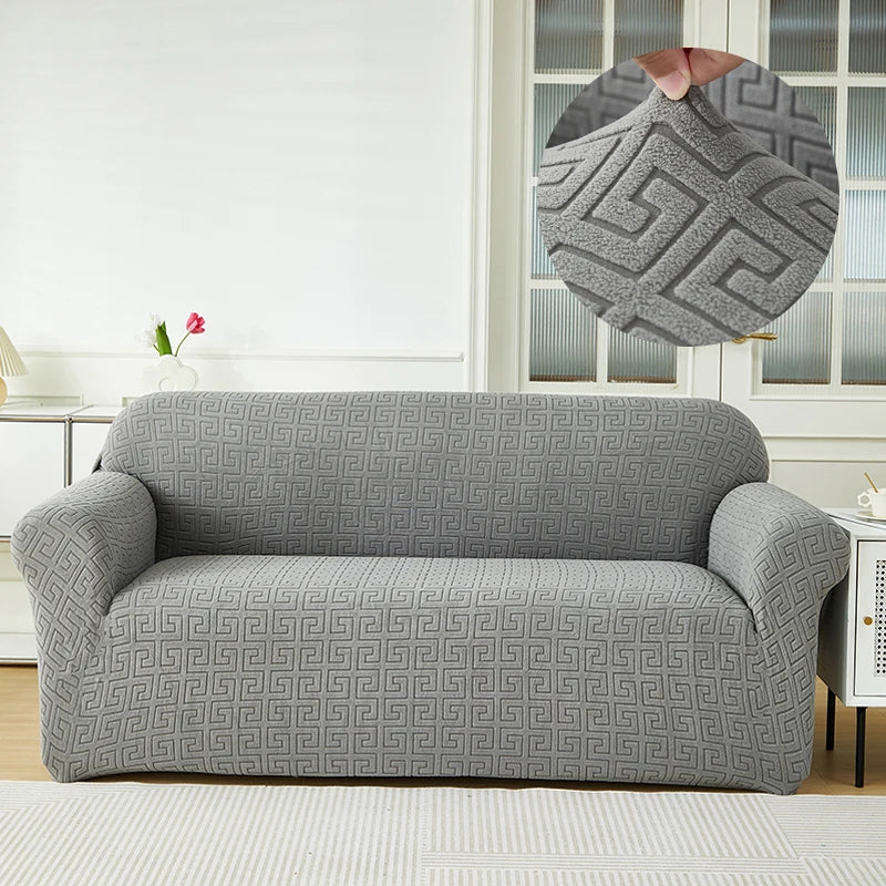 Canapé stylisé housse Jacquard Sora