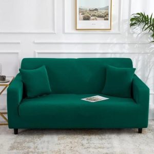 housse de canapé vert
