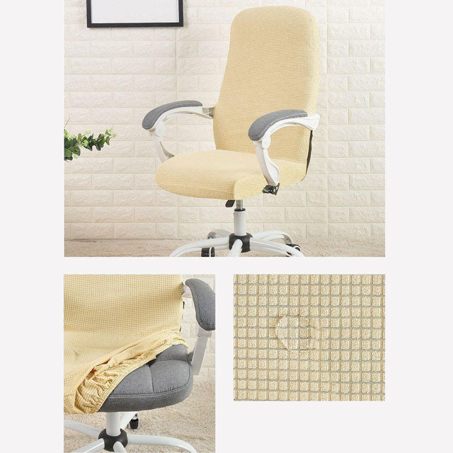 Protection élégante en jacquard beige