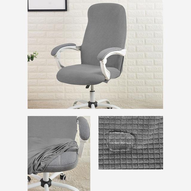 Housse chaise bureau jacquard élégante