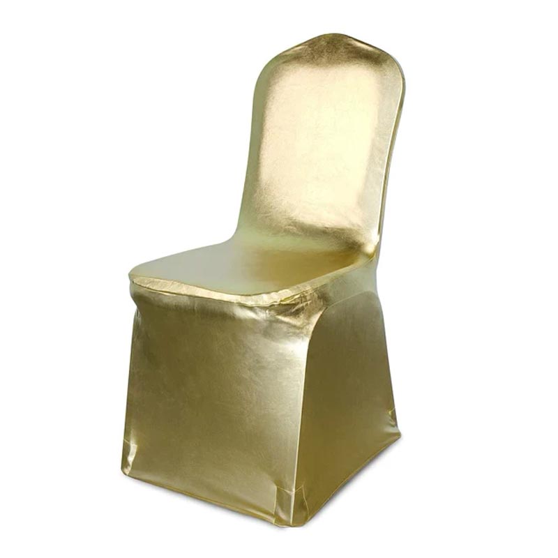 housse de Chaise ajustable dorée