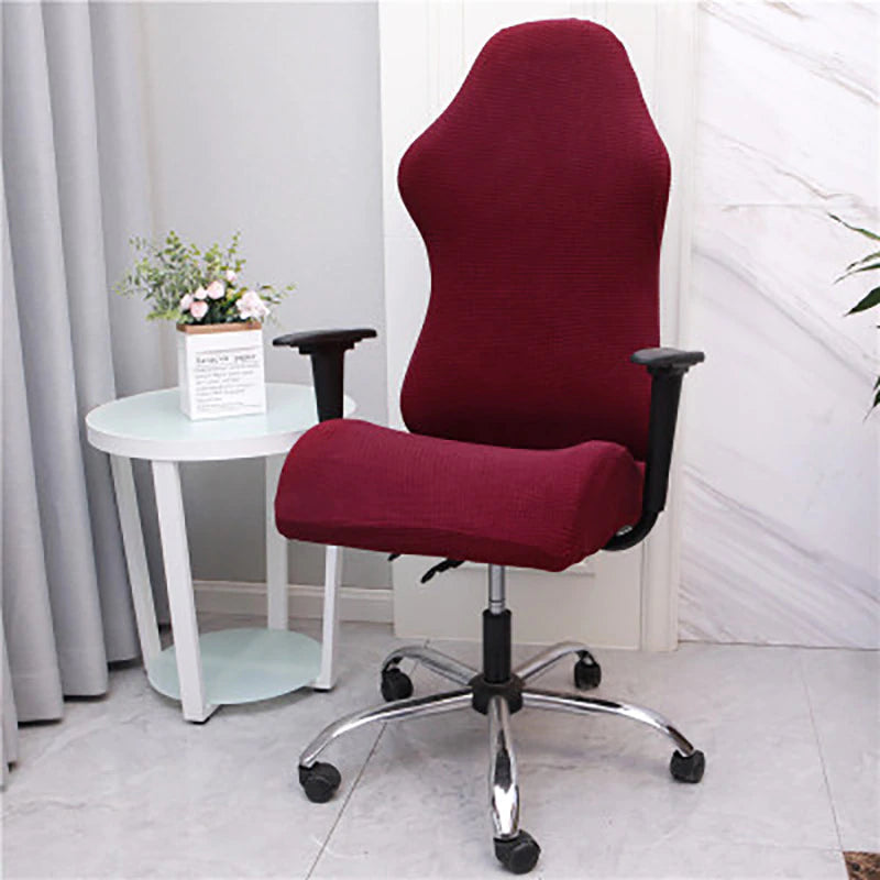 Housse de Chaise Gamer Jacquard Bordeaux
