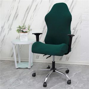 housse de chaise gamer jacquard verte