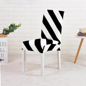 Housse de Chaise Noir et Blanc design