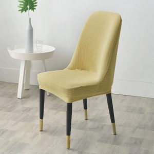Housse de Chaise Scandinave Jacquard Beige
