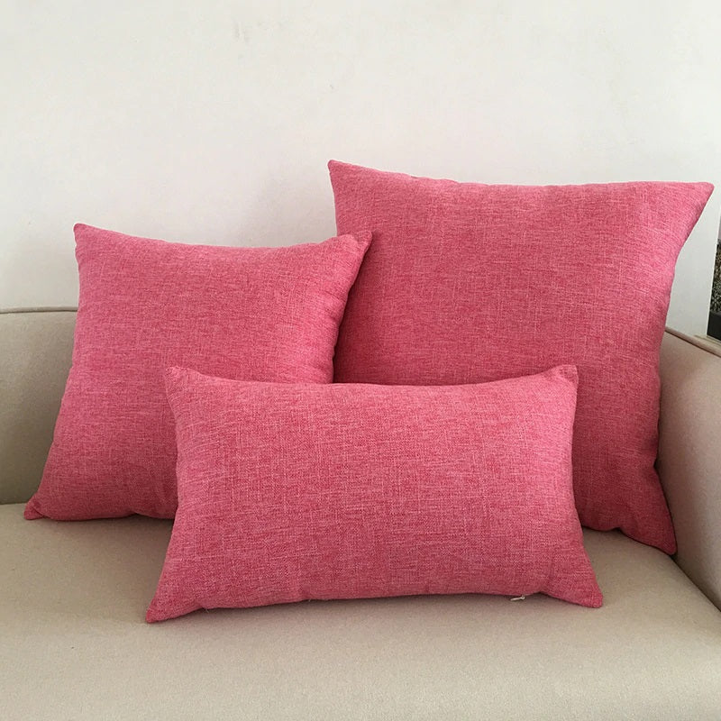 Housse de Coussin Rose élégante
