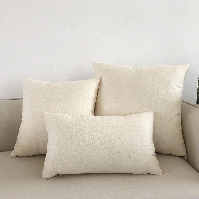 housse de coussin 45x45 blanc