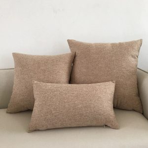 Housse de Coussin 50x50 Marron Clair