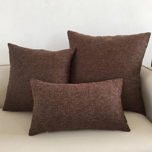 housse de coussin 60x60 marron