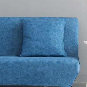 housse de coussin bleu 45x45cm