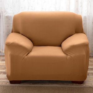 Housse fauteuil club camel