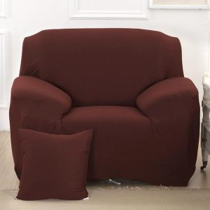 housse de fauteuil club chocolat