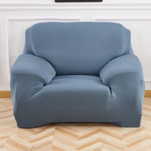 housse de fauteuil club gris