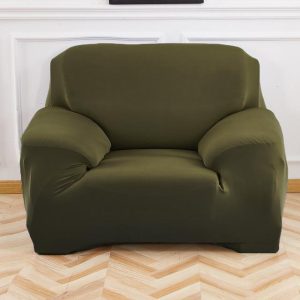 housse de fauteuil club kaki