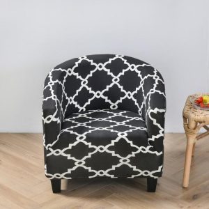 housse pour fauteuil cabriolet mosaïque gris anthracite