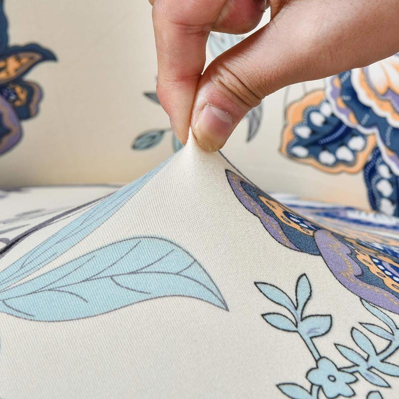 housse textile floral