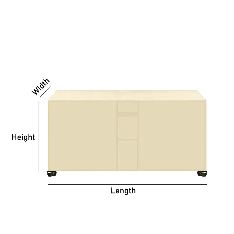protection beige pour mobilier extérieur