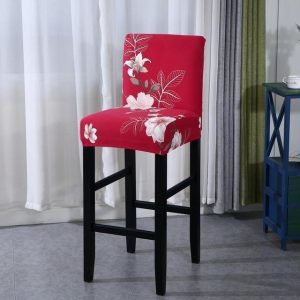 housse tabouret de bar rosa