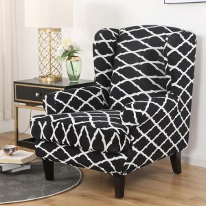 Housse Fauteuil Crapaud Brune Noir