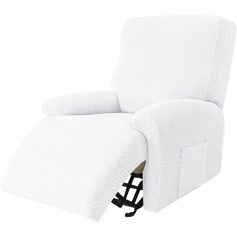 Housse blanche de fauteuil relax