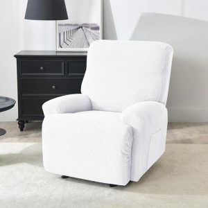 Housse de fauteuil relax blanc
