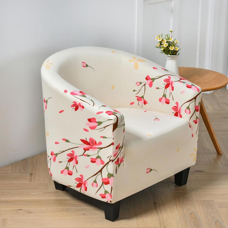 housse de protection fleurie pour fauteuil