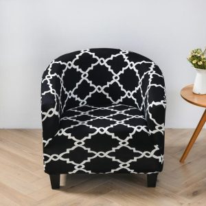 housse fauteuil cabriolet mosaïque noir