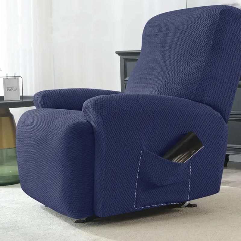 fauteuil habillé bleu marine