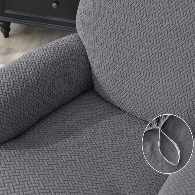 housse élégante gris fauteuil