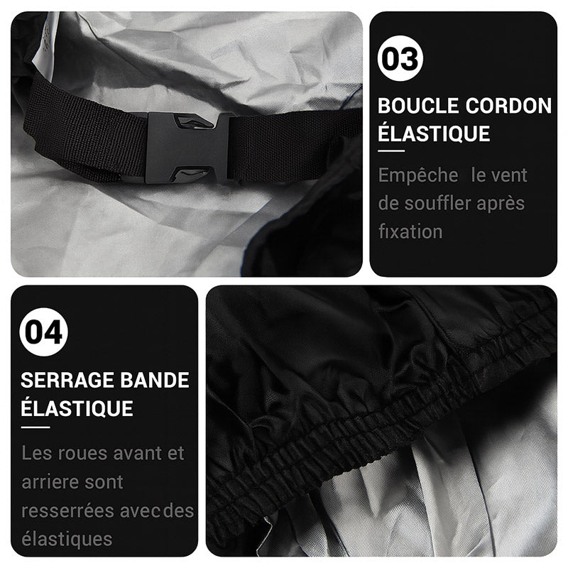 Armotex noir moto cover