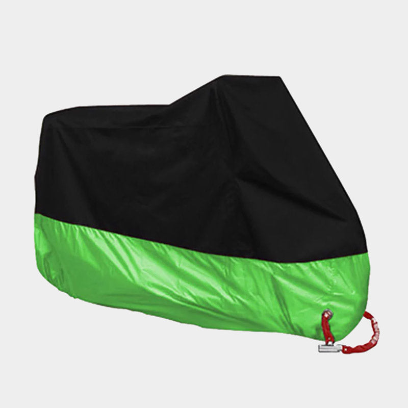 housse pour moto Moktra noir et vert