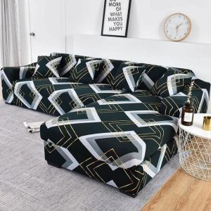 Housse de canapé d'angle extensible Cléo