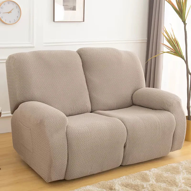housse fauteuil relax marron clair