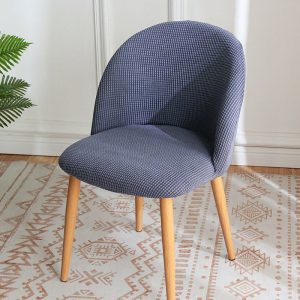 Housse Pour Chaise Scandinave Jacquard Gris
