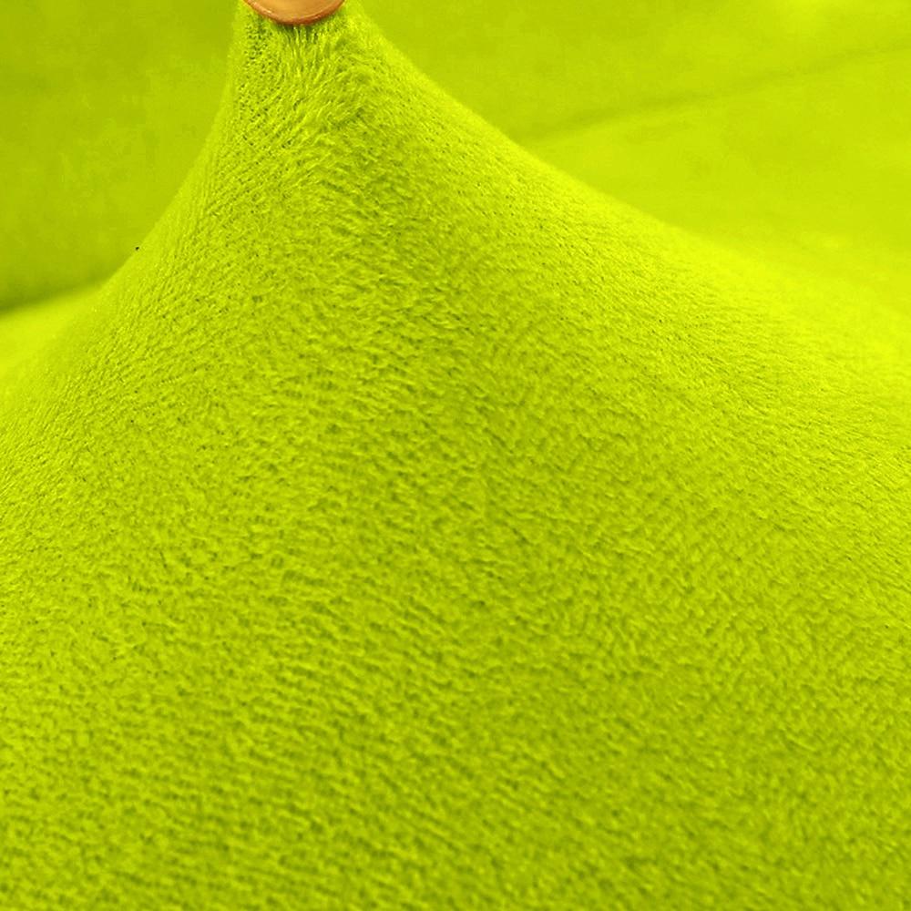 housse velours vert anis fauteuil