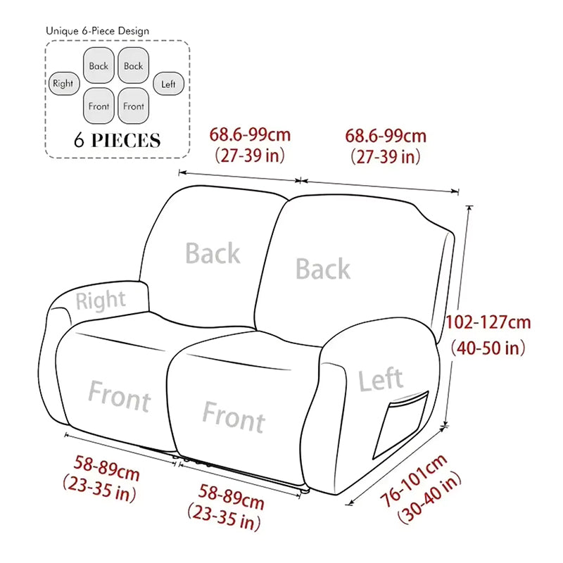 protection fauteuil relax gris