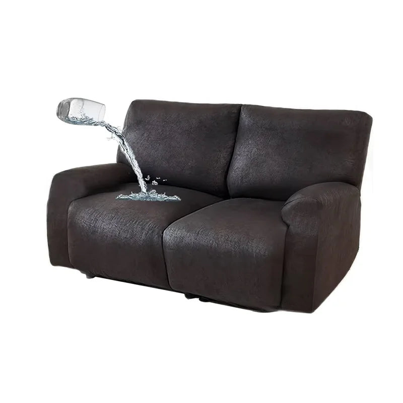 housse similicuir noir fauteuil relax