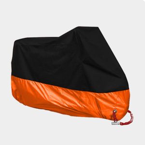 Housse pour moto Moktra noir et orange