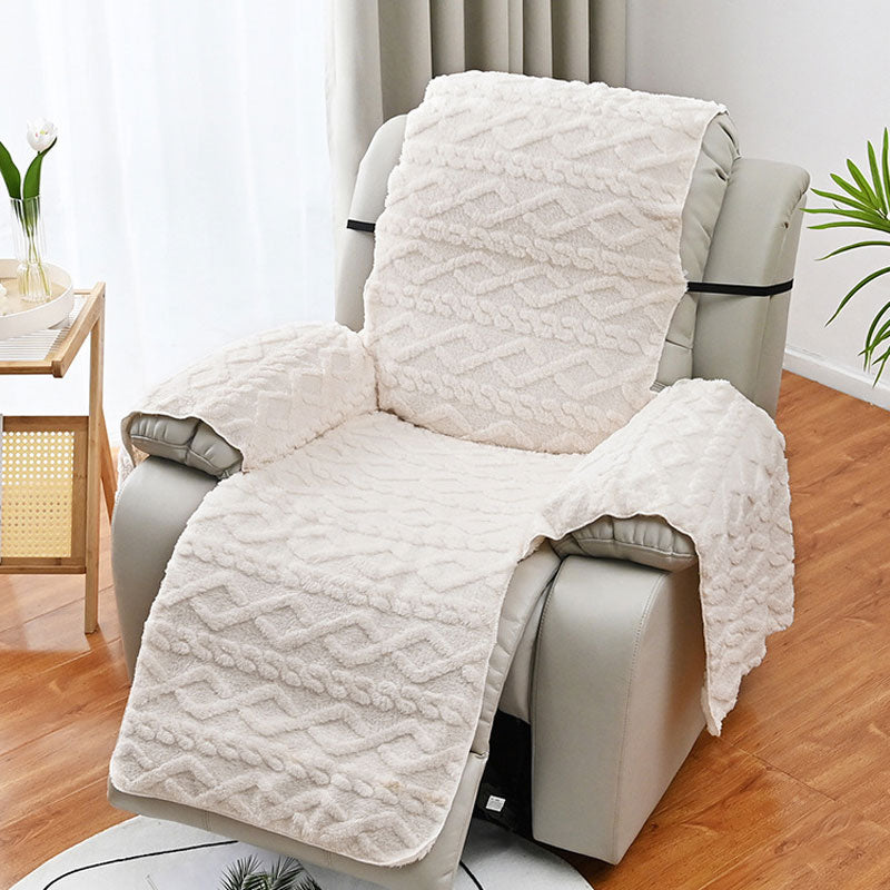 fauteuil relax avec housse beige