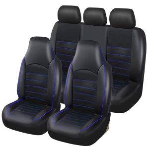 Housses De Siège Auto Noir et Bleu