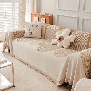 jete de canape harmonie beige