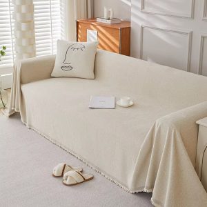 Jeté de Canapé Beige élégant