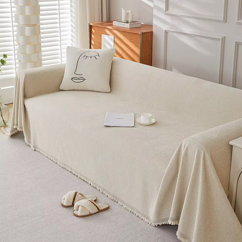 Jeté de Canapé Beige élégant