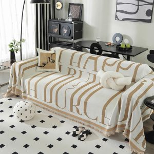 jeté de canapé Nubéa beige