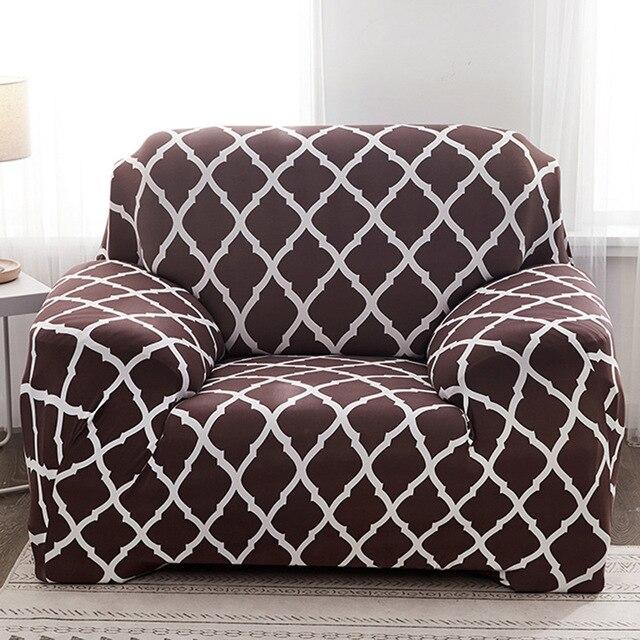 housse pour fauteuil club brune