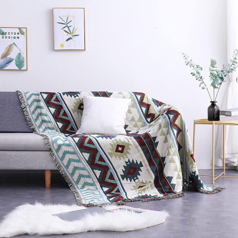 coton et polyester Jeté Huacao