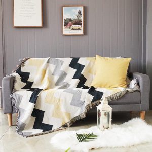 jeté de canapé scandinave élégant