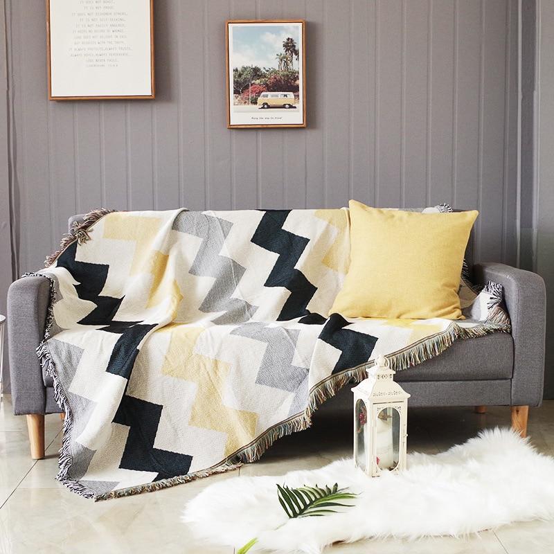 jeté de canapé scandinave élégant